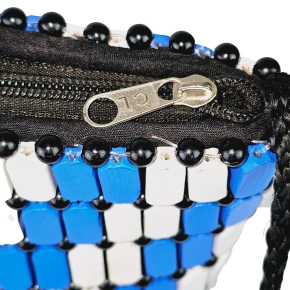 Joa Wooden Octagon and Bead Tile Mini Bags Crossbody Bag - Picture 5 of 8